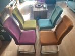4 Henders & Hazel Eetkamerstoelen - Nieuwerkerk, Huis en Inrichting, Stoelen, Ophalen, Gebruikt, Overige kleuren, Metaal