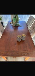 Tafel/salon/bijzet tafel eiken kersen gekleurd, Ophalen of Verzenden, Zo goed als nieuw, Rechthoekig, 50 tot 100 cm