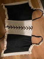 Corset met baleinen Alure L vetersluiting haakjes wit zwart, Alure lingerie, Ophalen, Wit, Body of Korset