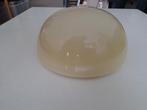 Grote plafonieree lampkap gekleurde glas art nouveau, Ophalen, Zo goed als nieuw, Rond, Minder dan 25 cm