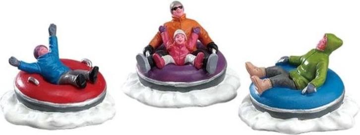 Lemax Kerstdorp Tubing Family, Diversen, Kerst, Zo goed als nieuw, Ophalen of Verzenden