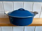Le creuset pan cocotte patevorm terrine ovenschaal blauw, Huis en Inrichting, Keuken | Potten en Pannen, Ophalen of Verzenden