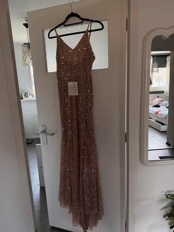 Beauut bruidsmeisje/avondjurk roze met glitter nieuw beschikbaar voor biedingen