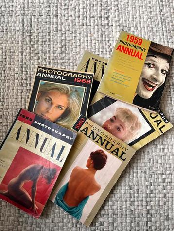 6 fotografie tijdschriften Photography Annual van 1953-1968 beschikbaar voor biedingen