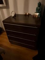 Ladenkast 90 x 90 x 60 donkerbruin, Huis en Inrichting, Kasten | Ladekasten, Ophalen, 50 tot 100 cm, Zo goed als nieuw, 3 of 4 laden