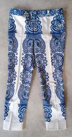 Blauw Witte broek Zara maat 38, Legging, Maat 36/38 (S), Blauw, Ophalen of Verzenden