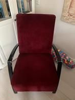 Fauteuil bordeauxrood, Ophalen, Gebruikt, Minder dan 75 cm, Stof