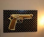 LV Schilderij Pistool Goud Folie 120x80, Ophalen