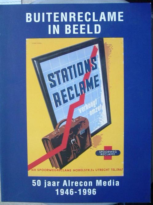 50 jaar (spoorweg)reclame, Verzamelen, Spoorwegen en Tramwegen, Zo goed als nieuw, Trein, Boek of Tijdschrift, Ophalen of Verzenden