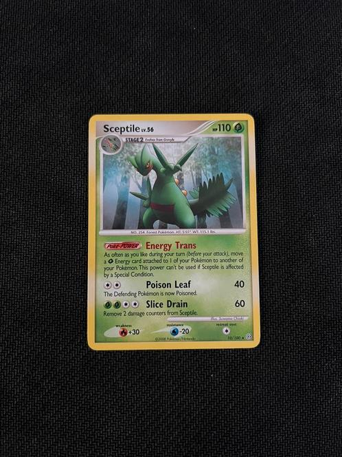 Sceptile #10, Hobby en Vrije tijd, Verzamelkaartspellen | Pokémon, Zo goed als nieuw, Losse kaart, Ophalen of Verzenden