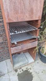 Cortenstaal BBQ, Tuin en Terras, Houtskoolbarbecues, Ophalen, Zo goed als nieuw
