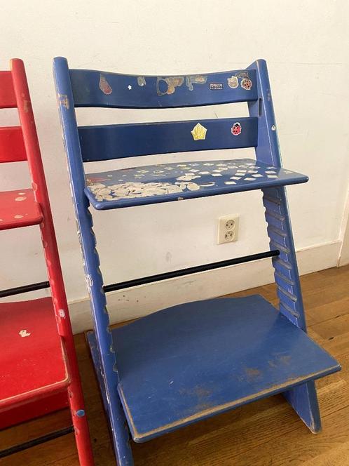 Stokke Tripp Trapp kinderstoel met extra onderdelen, Kinderen en Baby's, Kinderkamer | Tafels en Stoelen, Gebruikt, Stoel(en)