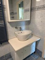 Badkamermeubel met wastafel en spiegelkast, Ophalen, Minder dan 50 cm, Gebruikt, Minder dan 100 cm