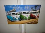 Volkswagen Camper Busjes poster in nieuw staat, Vierkant, Ophalen of Verzenden, Zo goed als nieuw, Canvas of Doek