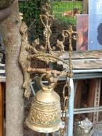 4 x antieke bronzen kloosterbel, deurbel, voorgevel bel, Antiek en Kunst, Antiek | Koper en Brons, Verzenden