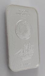 Muntbaartje van 50 gram zilver 2.50 dollars 2017 Cook Island, Postzegels en Munten, Edelmetalen en Baren, Ophalen of Verzenden