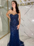 Gala jurk NAAZ luxery 1 keer gedragen!!, Ophalen of Verzenden, Zo goed als nieuw, Blauw, Galajurk