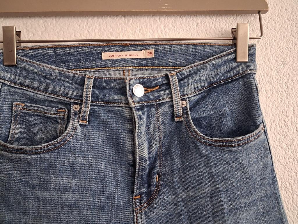 Levi's 721 High Rise Skinny Jeans - Maat W25, Kinderen en Baby's, Kinderkleding | Maat 164, Ophalen of Verzenden, Zo goed als nieuw