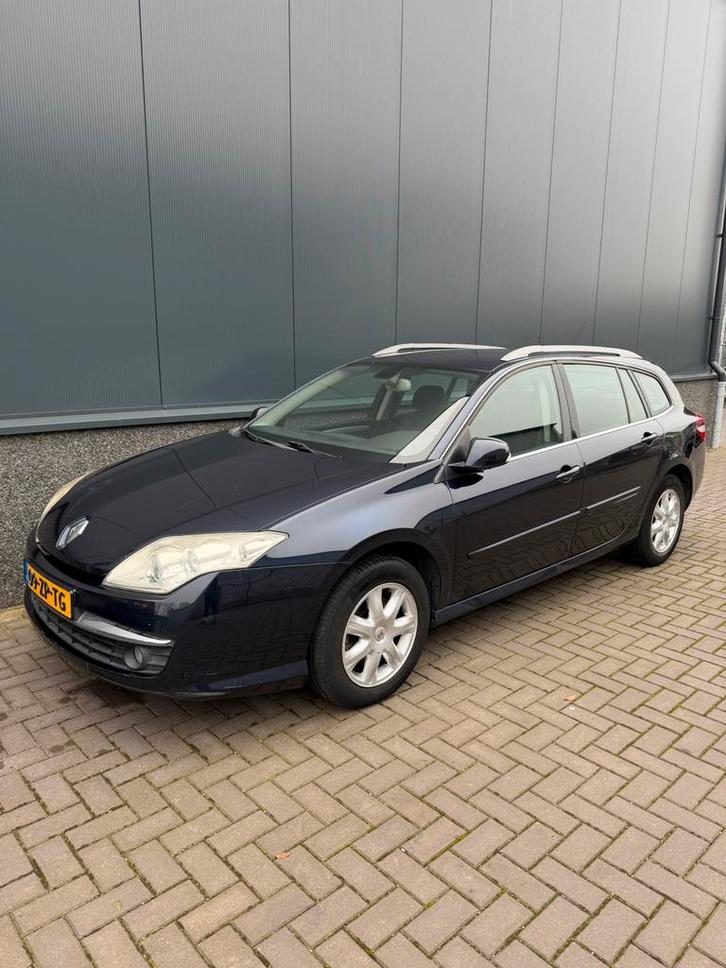 Renault Laguna 2.0 16V Estate 2008 Blauw - BEURT + APK, Auto's, Renault, Bedrijf, Laguna, ABS, Adaptieve lichten, Airbags, Airconditioning