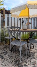 Faux Bamboo stoelen set van 4, Ophalen, Gebruikt, Aluminium