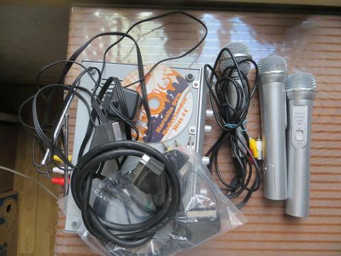 karaoke set met microfoons en toebehoren, Audio, Tv en Foto, Karaoke-apparatuur, Microfoon(s), Ophalen of Verzenden