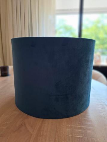 Blauwe velvet lampenkap  beschikbaar voor biedingen