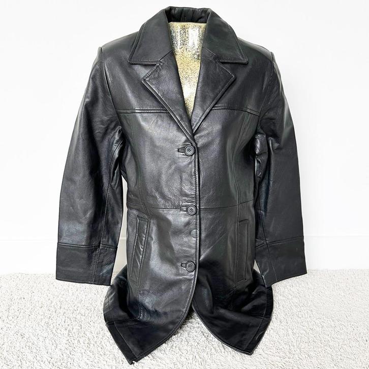 Soepele Leren Leather Master Classics Jas 4 (XL) € 65,-, Kleding | Dames, Jassen | Winter, Nieuw, Maat 46/48 (XL) of groter, Zwart