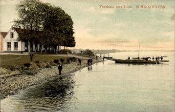 Schoonhoven Veerhuis met Pont met paard+wagen st 1909 beschikbaar voor biedingen