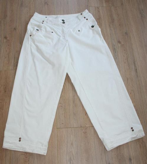 Witte broek, Kleding | Dames, Broeken en Pantalons, Zo goed als nieuw, Maat 36 (S), Wit, Lang, Ophalen of Verzenden