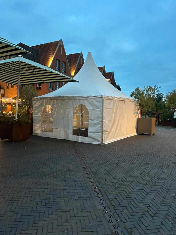 Pagodetent 5x5M Te Huur, Tuin en Terras, Partytenten, Zo goed als nieuw, Minder dan 5 meter, Ophalen of Verzenden