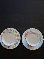 Vintage Theekopjes met Rozenmotief (2 stuks), Ophalen of Verzenden