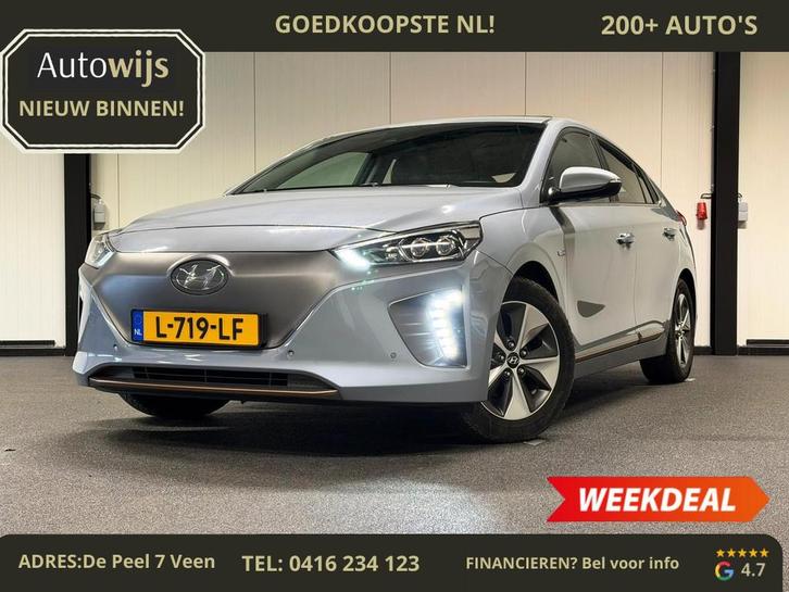 Hyundai IONIQ Premium EV|LEDER|PANO|CAMERA|ELEKSTOELEN|Goed, Auto's, Hyundai, Bedrijf, Te koop, IONIQ, ABS, Achteruitrijcamera