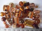 mix glas kralen oranje bruin, Ophalen of Verzenden, Nieuw, Kraal