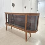 Vitrinekast jaren 50 60 origineel vintage, Ntp, Zo goed als nieuw, Minder dan 150 cm, Ntp
