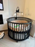 Bobita ronde box zwart, Kinderen en Baby's, Boxen, Ophalen, Zo goed als nieuw, Rond, Boxkleed