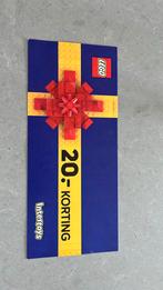 Bon Lego €20 korting, Eén persoon, Kortingsbon, Warenhuis- of Winkelbon
