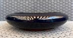 Bonsai schaal rond blauw geglazuurd aardewerk 24,5x5,6, Tuin en Terras, Bloempotten, Rond, Ophalen of Verzenden, Zo goed als nieuw