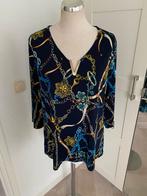 Blauwe blouse met kettingprint merk BATIDA maat L, Blauw, Maat 42/44 (L), BATIDA, Ophalen of Verzenden