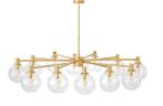 Eichholtz Selva Kroonluchter Goud | in 2 lengtes | incl LED, Ophalen, Zo goed als nieuw, Glas, Eric Kuster