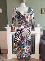 Sandro Ferrone jurk mooie kleuren borst detail IT 46 NL 40, Kleding | Dames, Jurken, Maat 38/40 (M), Sandro Ferrone, Ophalen of Verzenden