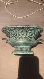 Scheurich ? klein plantje bakje groen brons kleur, Tuin en Terras, Bloempotten, Rond, Ophalen of Verzenden, Zo goed als nieuw