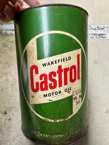 Vintage Castrol Wakefield Motor Oil Blik beschikbaar voor biedingen