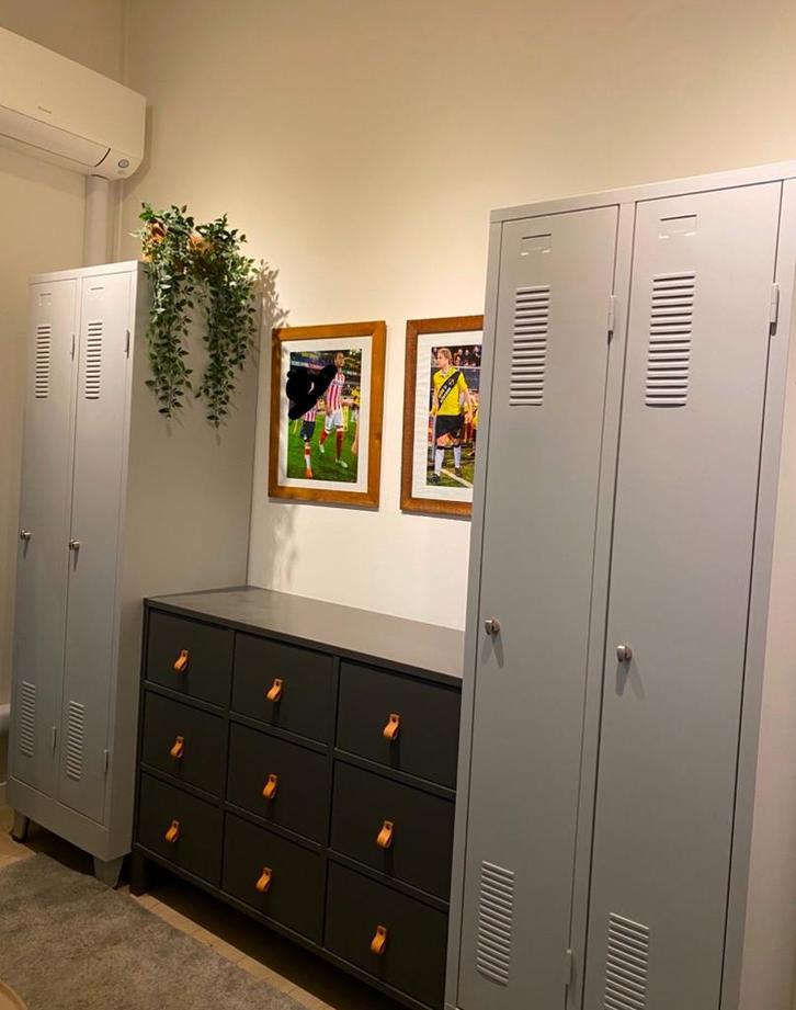 Metalen Lockerkast - Industrieel Design, Huis en Inrichting, Kasten | Lockerkasten, Zo goed als nieuw, Ophalen