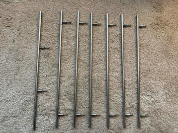 Set van 7 RVS look handgrepen – 50 cm – strak design beschikbaar voor biedingen