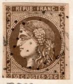 Yv. 47 Postzegel Frankrijk: Ceres 1870 [gestempeld]., Verzenden, Gestempeld