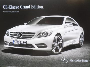 Mercedes CL Coupe Grand Edition Brochure beschikbaar voor biedingen