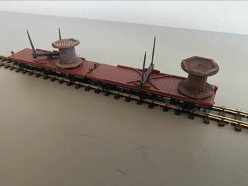 2 stuks Bemo HOe haspelwagens type 303 Stuttgart DB Hsm. beschikbaar voor biedingen