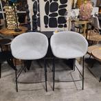 2 x Barkruk Yvette Lichtgrijs 65 cm van Kave Home, Ophalen, ., 60 tot 90 cm, Nieuw