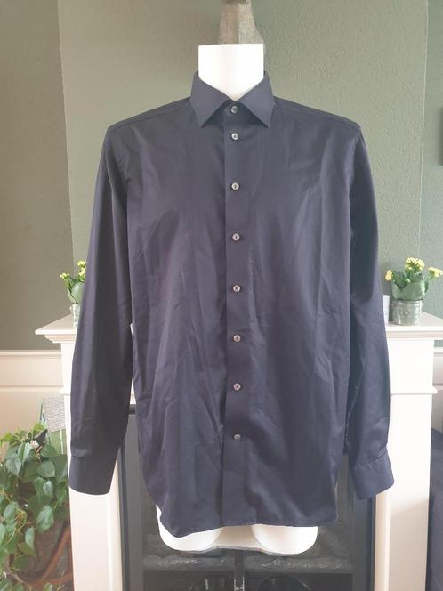 Eton nieuw diep donkerblauw overhemd blouse 44 17,5 XL, Kleding | Heren, Overhemden, Nieuw, Halswijdte 43/44 (XL), Blauw, Verzenden