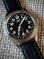 Oris Pointer Date, Sieraden, Tassen en Uiterlijk, Horloges | Heren, Overige merken, Staal, Ophalen of Verzenden, Leer